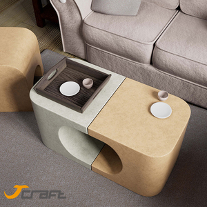 Art Design Concrete Decorative Coffee <strong>Table</strong> Stacking <strong>End</strong> Side <strong>Tables</strong> Nightstands Round <strong>Nesting</strong> Centre <strong>Table</strong> - Product Image 1