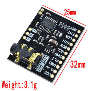 Interfaccia I2S PCM5102A Decoder GY-PCM5102 modulo lettore I2S per scheda in formato Raspberry Pi PHAT scheda Audio digitale PCM5102 - Product Image 4