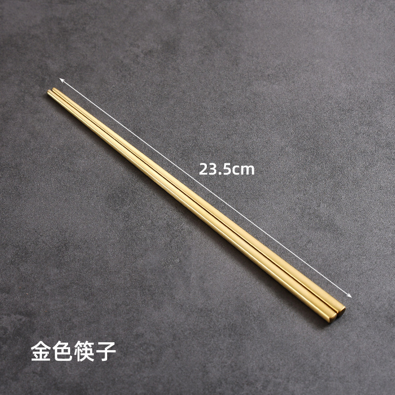 23.5cm square chopsticks (gold)