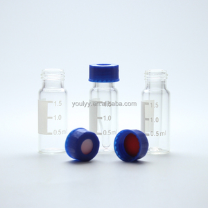 قنينة زجاجية للمختبر شفافة أو كهرماني قارورة زجاجية بمختبر <span class=keywords><strong>HPLC</strong></span> بغطاء لولبي من البلاستيك PP - Product Image 4