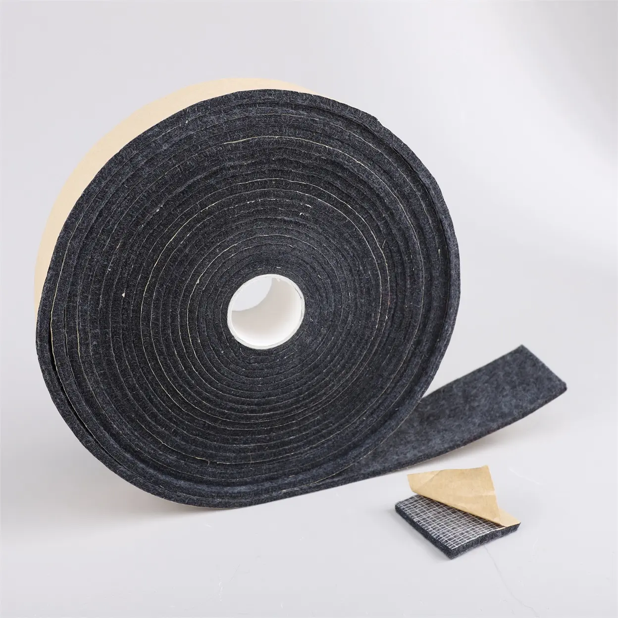 100% Polyester Non-Woven Self Adhesive Backing Material Anti-Slip Felt Pad for Floor Carpets Furniture Accessories Indoor Use
