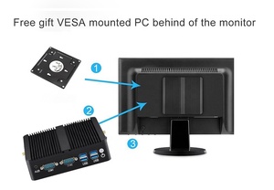 HLY Lüfter loser Mini-Computer J4125 6USB 2 RJ45 2 RS232 DDR3L MSATA Win10 Barebone Home Office Mini-PC verwenden - Product Image 4