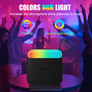 户外活动用便携式蓝牙扬声器RGB发光二极管照明防水低音扬声器电池电源存储卡 - Product Image 3