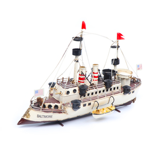 Warship Model 100% Made <strong>of</strong> Iron and Composite for Gift Give Luck the Sailing Boat Is Handcrafted for Decoration on Th