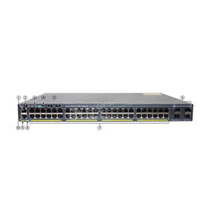 Orijinal WS-C2960X-48FPS-L serisi 2960X 48 portlu istiflenebilir LAN taban anahtarı güç Ethernet artı (PoE +) 10G kapasite SNMP QoS - Product Image 3