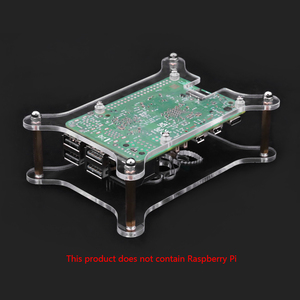 <strong>Raspberry</strong> <strong>Pi</strong> Multiple Layers Multilayer Acrylic Clear <strong>Case</strong> Transparent Shell with <strong>Raspberry</strong> <strong>Pi</strong> Logo for <strong>Raspberry</strong> <strong>Pi</strong> 5/4B/3B+/3B - Product Image 5