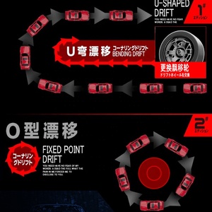 1:16比例复古遥控汽车4X4遥控漂移跑车，带4WD驱动系统ESP陀螺仪发光二极管灯快速30千米/小时速度RTR - Product Image 6
