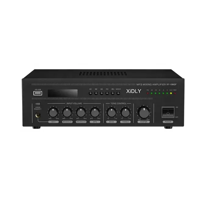 Amplificatore Mixer Usb audio digitale professionale di alta qualità, amplificatore Mixer indirizzo pubblico con Usb