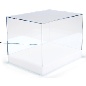 台面发光二极管发光大展示展示亚克力展示立方体，带变色底座 - Product Image 6