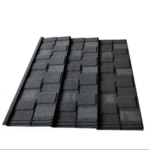 2025 mới kim loại lợp ngói Nhà cung cấp giá rẻ Trọng lượng nhẹ tối màu xám ván lợp Loại kim loại Ngói Đen đá tráng lợp ngói - Product Image 3