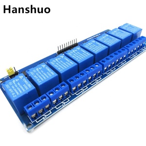 Panel de control de relé de 8 canales con optoacoplador, módulo PLC de 5V y 12V para arduino