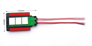Interruptor de sensor táctil de 12v para espejo LED, atenuador de luz táctil con función de interruptor de dientes azul para espejo