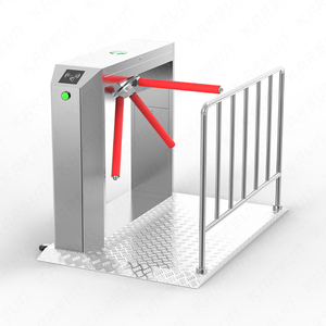 Standalone-Finger abdruck-/Gesichts zugriffs kontrolle Drei-Arm-Barriere-Tor Zeiter fassung Stativ-Drehkreuz-Tor-System - Product Image 5