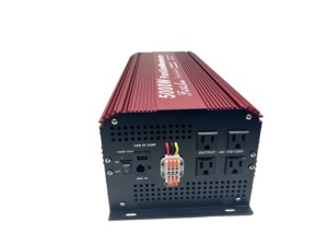 Fit4Less-inversor de onda sinusoidal pura de 5000W, entrada de CC 12V o 24V o 48V a salida de CA 110V, Ca V con USB y pantalla remota LCD - Product Image 4