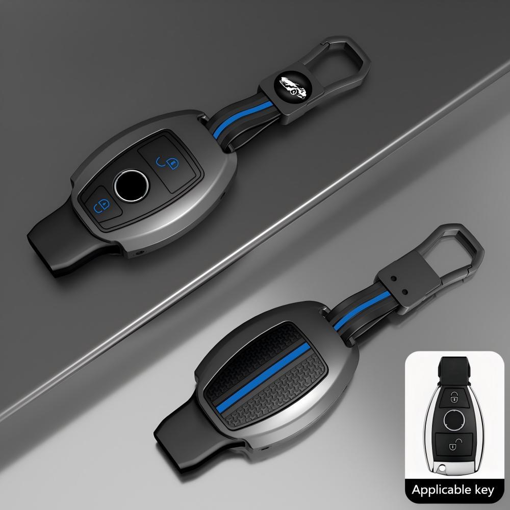 Type b 2-button blue strip