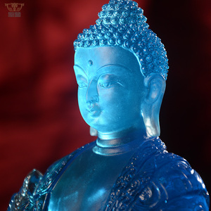 1 adet Liuli tıp buda Bodhisattva kristal Crystal cm budizm Fengshui ev süs