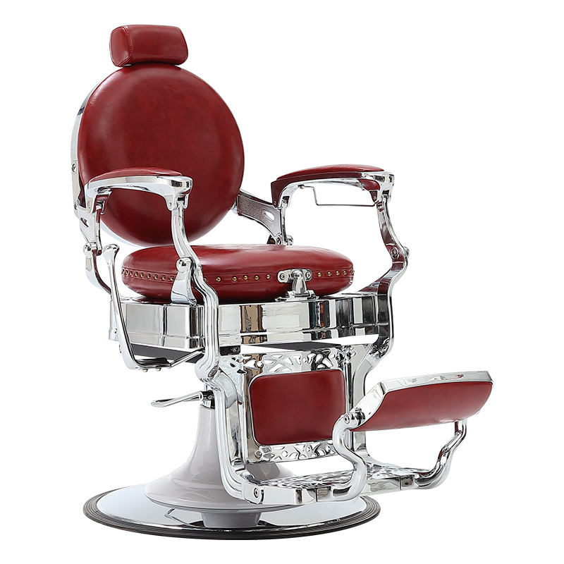Cushion upgrade-classic red-bright silver armrest