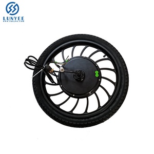 20 بوصة 36V 48V 1000W الجبهة محرك المحور المحرك مع نفخ الإطارات ل عربة كهربائية