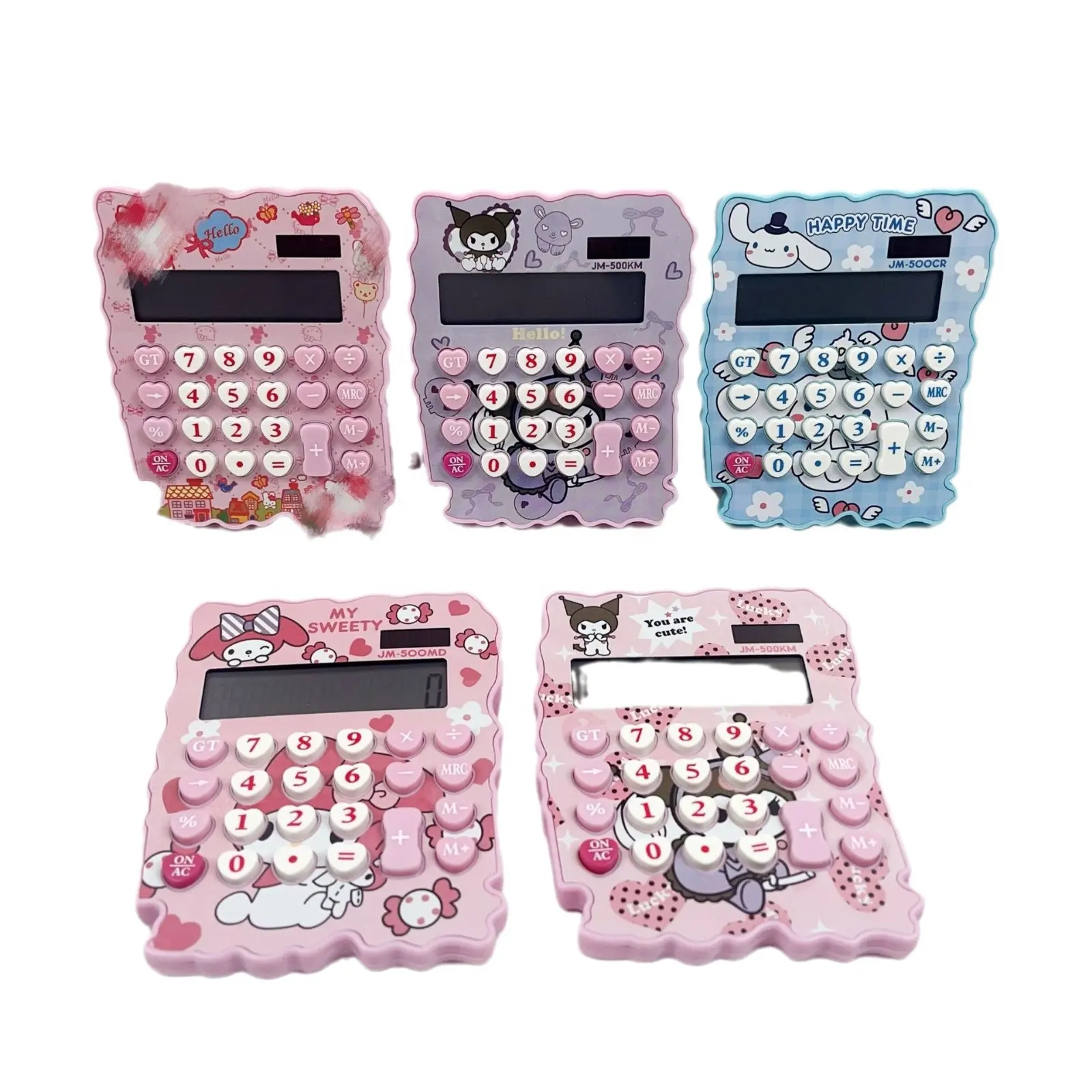 LINDA toy New Cartoon Japanese Sanrioes Computer 12 Digit Mini Desktop Carry Kuromi Button Calculator