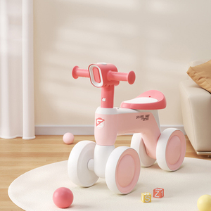 子供用スクーターの卸売1 ~ 3歳の子供用四輪バランスバイクペダルなし自転車バランスバイク