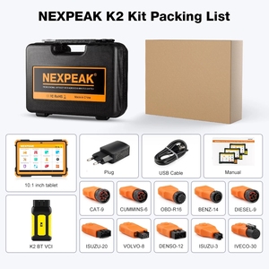 NEXPEAK K224V大型トラック診断ツールBluetoothすべてのシステムOBD2コードリーダーDPFオイルEPBリセットOBD2ディーゼルトラックスキャナー - Product Image 2