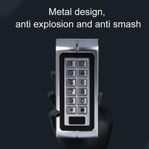 Nuevo diseño de la contraseña y tarjeta de desbloqueo impermeable independiente de entrada de la puerta de intercomunicación rfid cerradura de la puerta Sistema de control de Acceso - Product Image 4