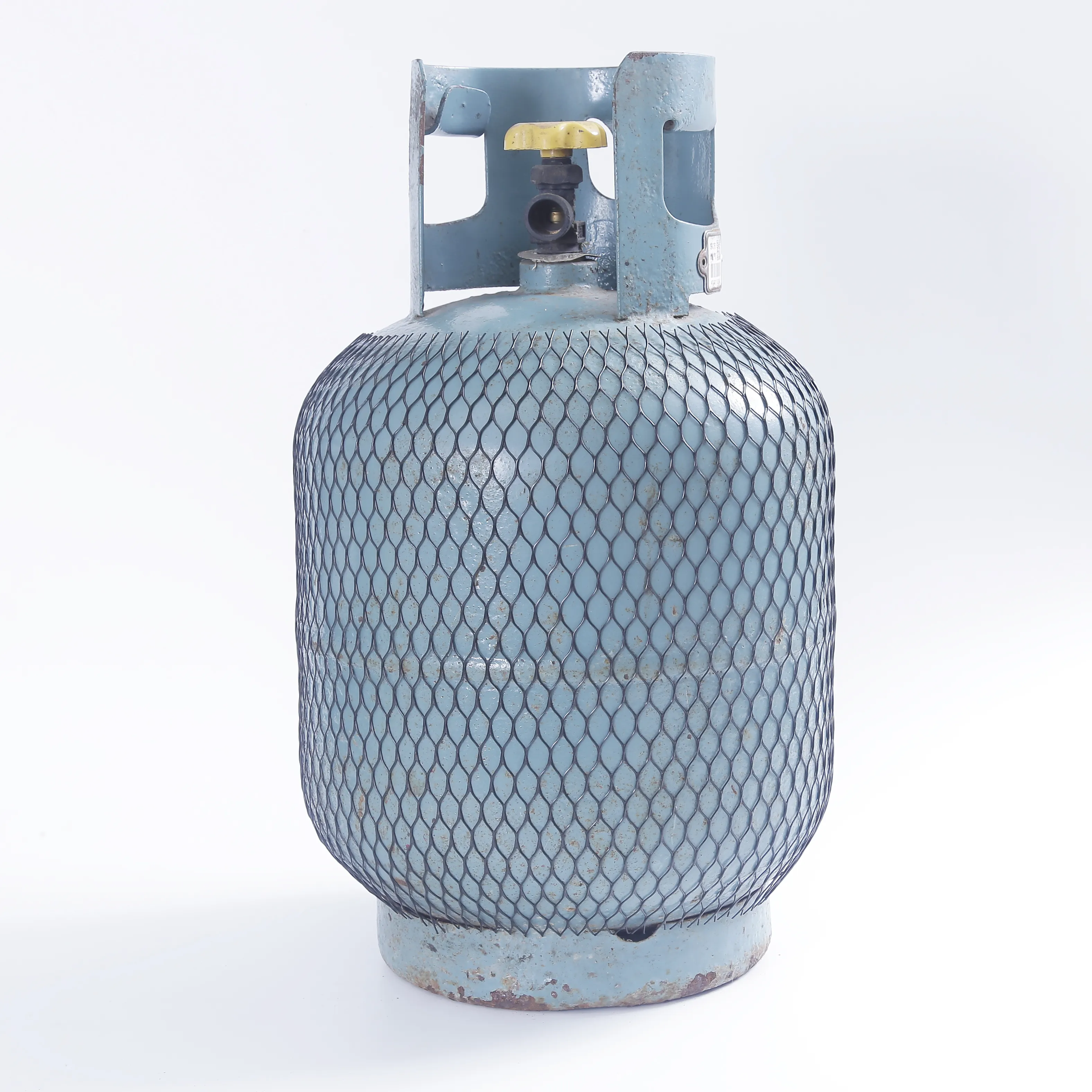 Nuevo material reciclable cilindro de gas de plástico de protección de malla de manga protectora de extrusión