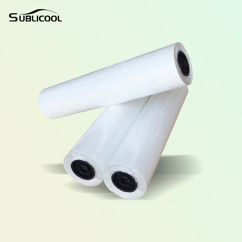 SUBLICOOL DTF film heat transfer printing pet film roll 30/60cm cold peel inkjet printer PET transfer Film for DTF printing