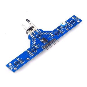 Aismartlink Módulo de sensor de rastreo de 5 canales Detector infrarrojo IR Línea de seguimiento Módulo de sensor de evitación de obstáculos - Product Image 3