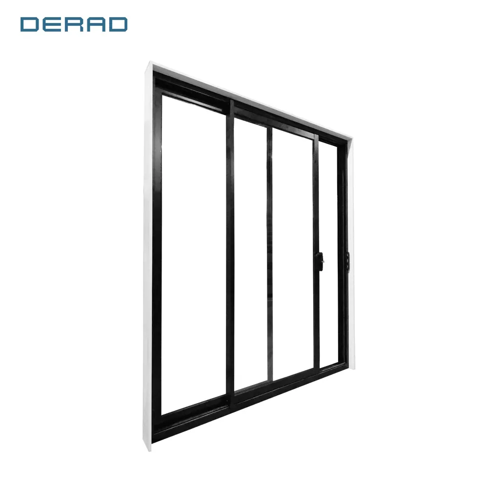 Стандартная алюминиевая дверь индивидуального размера с закаленным покрытием, раздвижная алюминиевая раздвижная дверь