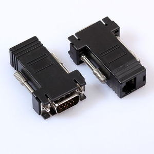 VGA 15PIN Extender Hembra a Lan Cat5 Cat5e/6 RJ45 Ethernet Adaptador Hembra - Product Image 1