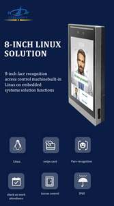 HFSecurity RA08L Linux Ready <strong>Software</strong> 8 Inch IP65 Waterproof Wifi 4G Nfc Time Clock Fingerprint Attendance <strong>System</strong> - Product Image 4