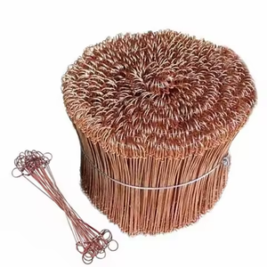漂亮的彩色双环扎线聚氯乙烯涂层单/双环钢筋扎线 - Product Image 5