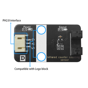 Módulo de sensor de haz infrarrojo Contador de tipo de ranura fotoeléctrica, compatible con Arduino