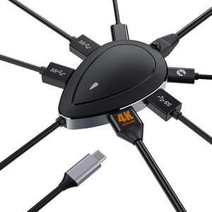 直接制造商独特设计的水滴<span class=keywords><strong>USB</strong></span> C集线器7合1适配器C型集线器