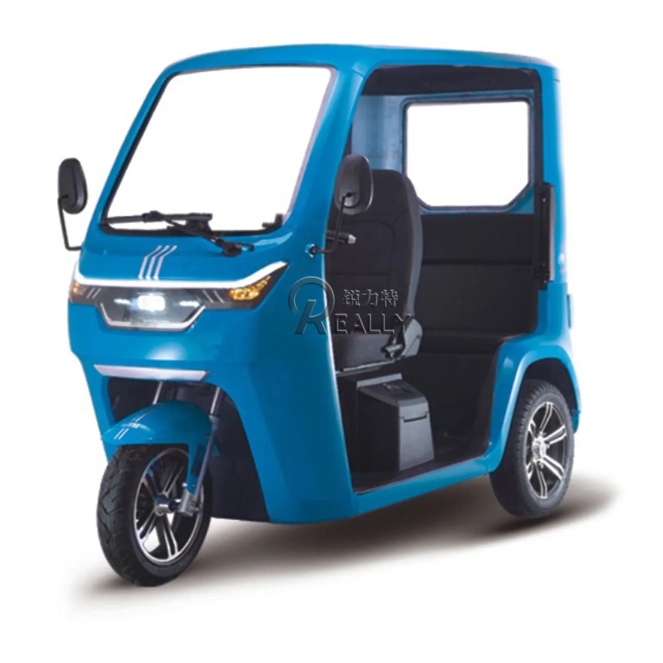 Yetişkin yaşlı için 3 tekerlekli elektrikli Tuk Tuk üç tekerlekli yolcu araç kabin E Rickshaw