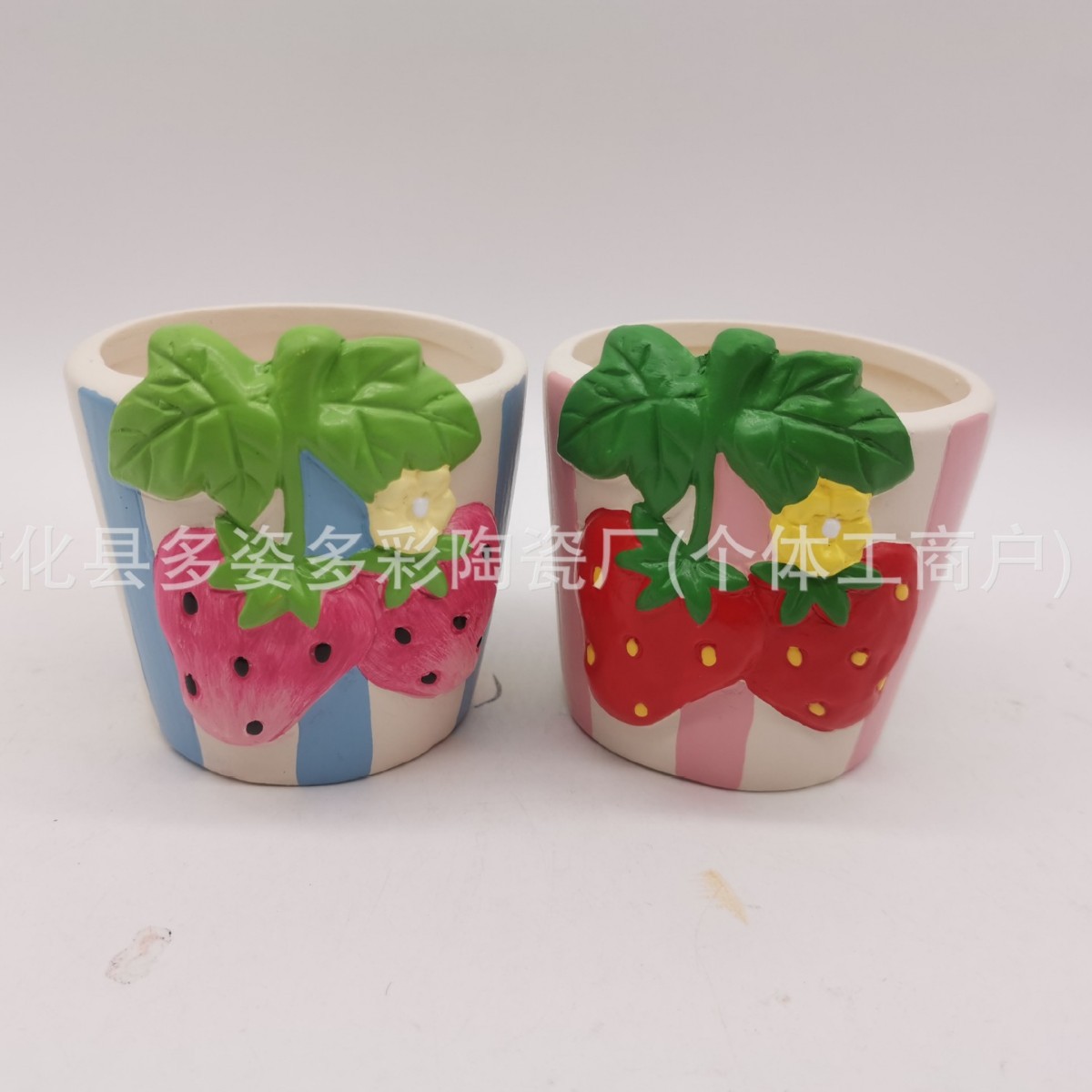pots de fleurs de fraises-rouge