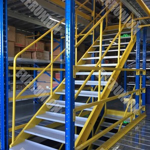 Mehrstufige Mezzanine-Plattform für die Lager lagerung Pulver beschichtung Paletten regal-und Regals ystem - Product Image 4