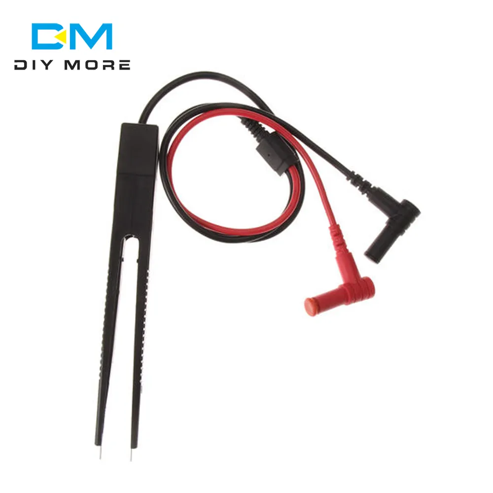 Chip Test Clip Lead Probe multimetro digitale Meter pinzette condensatore resistenza pinzette