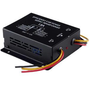 Fabricante directo 15A Convertidor Entrada DC 24V Salida 12V Convertidores de potencia Eficiente Transformador de fuente de alimentación del automóvil - Product Image 1