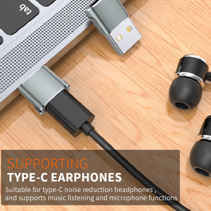 Alüminyum kabuk yükseltme 480Mbps hız USB erkek C3.1 usb-c dişi konnektör adaptörü - Product Image 4