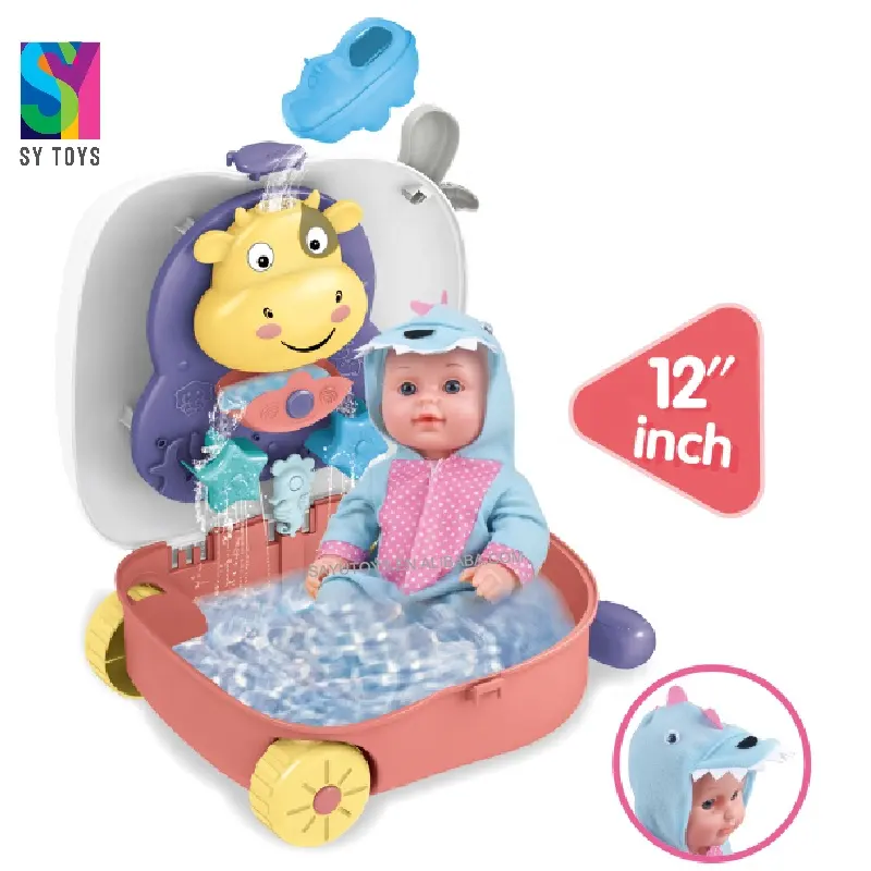 SY-juguetes acuáticos para niños, bonitos juegos de verano, muñeca para la playa, 12 Uds.