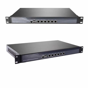 Fanless Rackmount 1U Server Case Atom Core I3 I5 I7 D525 Procesador 82583V 6Ethernet PVC Metal PfSense 19 pulgadas Chasis Computadora - Product Image 1
