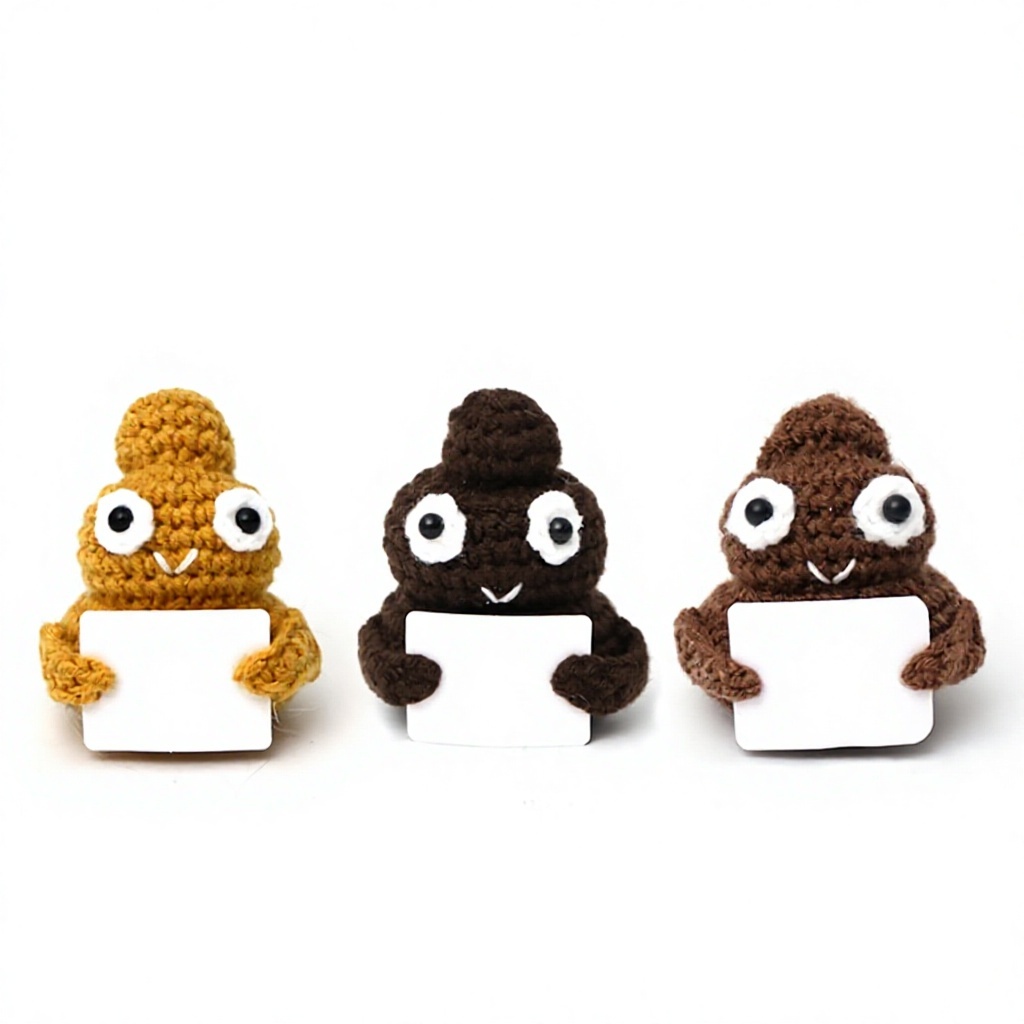 Poop in three colors p-card