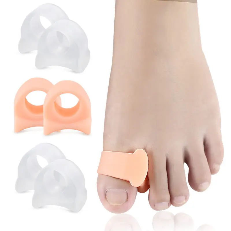 Gel de silicone branco de venda quente protetor do dedo do pé bandagem protetores do dedo do pé