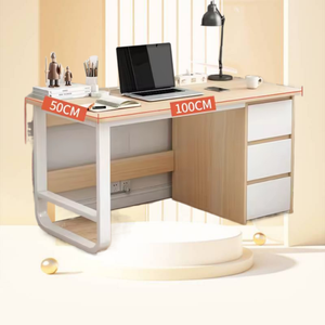 <strong>Simple</strong> Modern <strong>Desk</strong> Home Student Bedroom Writing <strong>Desk</strong> Office Employee Single <strong>Computer</strong> <strong>Desk</strong> with Storage Drawer - Product Image 5