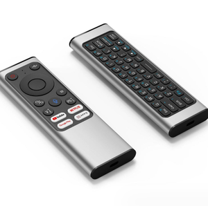 Control remoto de ratón de voz de marca personalizada con miniteclado nueva aleación de aluminio con servicios de selección y paquete de almacén en el extranjero - Product Image 1