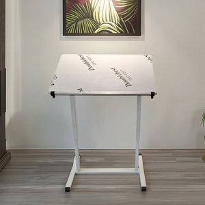 Mesa de ordenador portátil de escritorio con tapa ergonómica moderna mesa DE ORDENADOR DE TRABAJO rodante ajustable en altura móvil con elevador neumático uso de oficina - Product Image 3