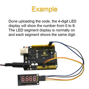 Werkseitig TM1637 0,36 "4-stellige LED-Modul anzeige 7-Segment-Matrix-Anzeigesensormodul für Arduino