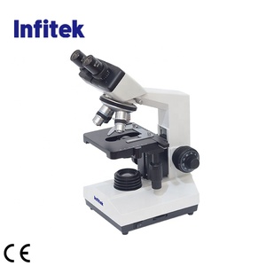 Microscopio biológico binocular de laboratorio Infitek WF10X18mm (deslizante) con CE